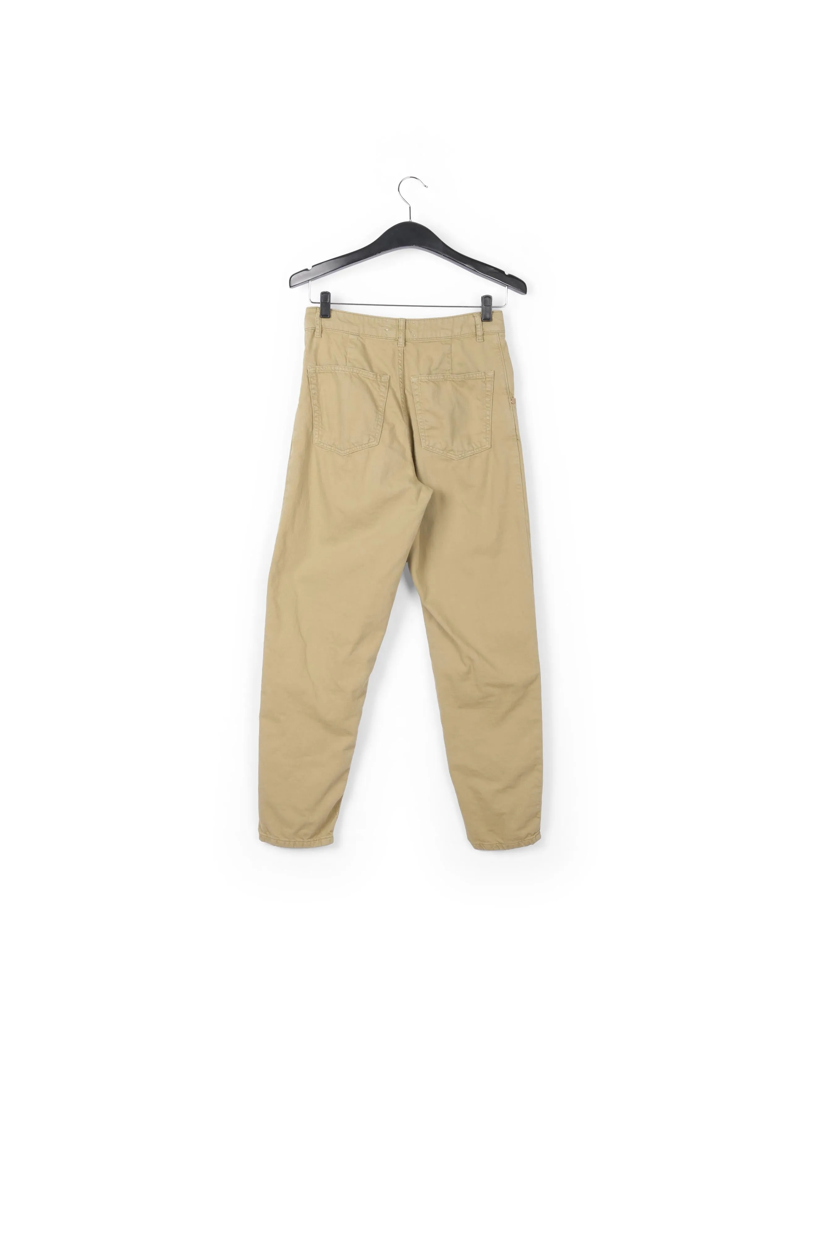 Beige denim boyfriend jeans