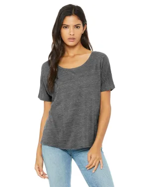 Bella Canvas Ladies Slouchy T-Shirt | Asphalt Slub