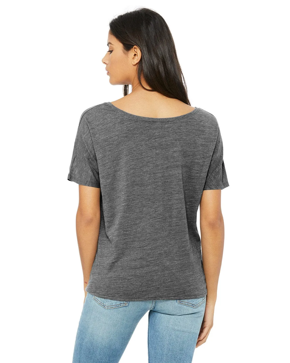 Bella Canvas Ladies Slouchy T-Shirt | Asphalt Slub