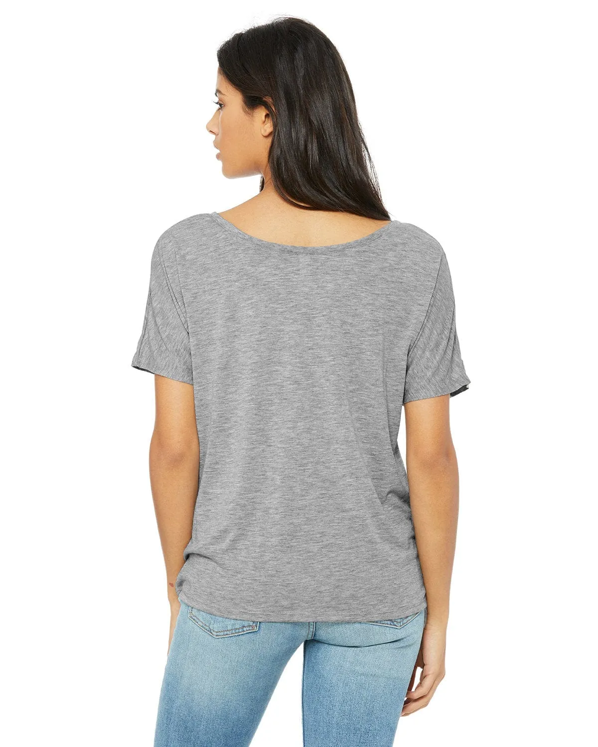 Bella Canvas Ladies Slouchy T-Shirt | Athletic Heather