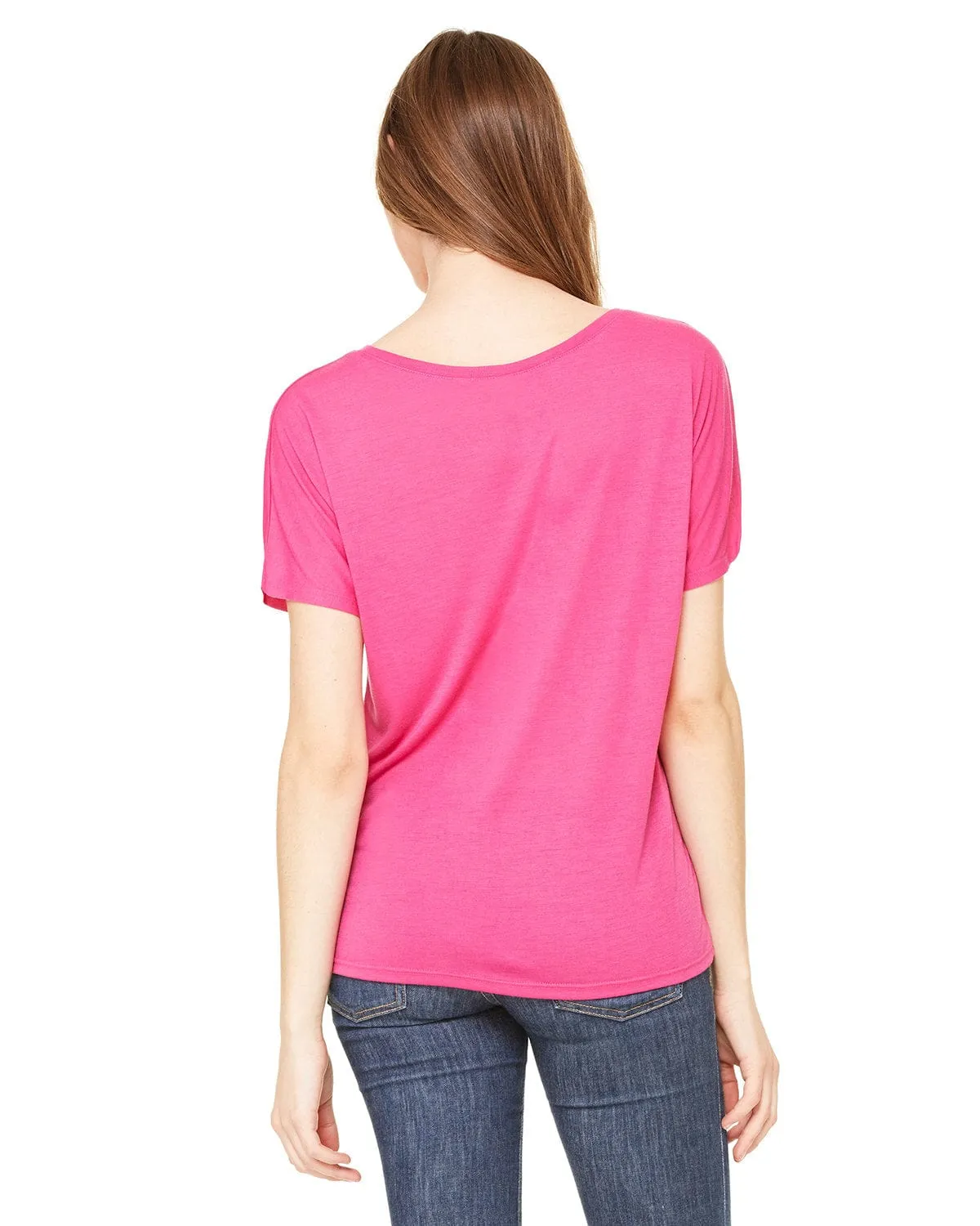 Bella Canvas Ladies Slouchy T-Shirt | Berry