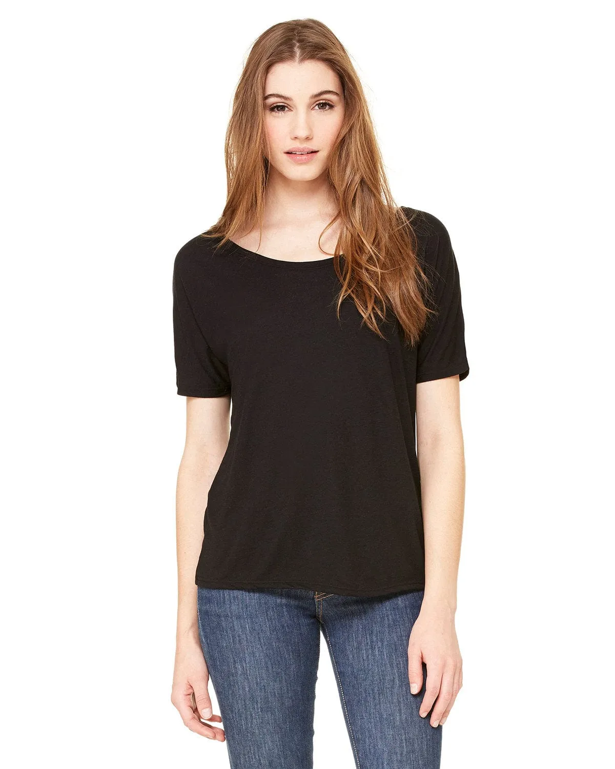 Bella Canvas Ladies Slouchy T-Shirt | Black