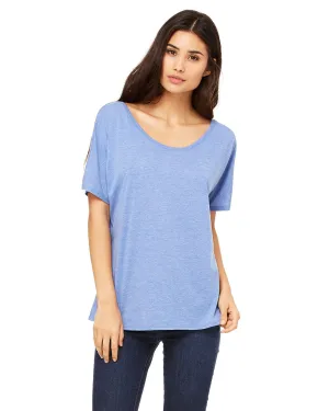 Bella Canvas Ladies Slouchy T-Shirt | Blue Triblend