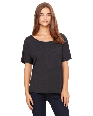 Bella Canvas Ladies Slouchy T-Shirt | Charcoal/ Bl Trb