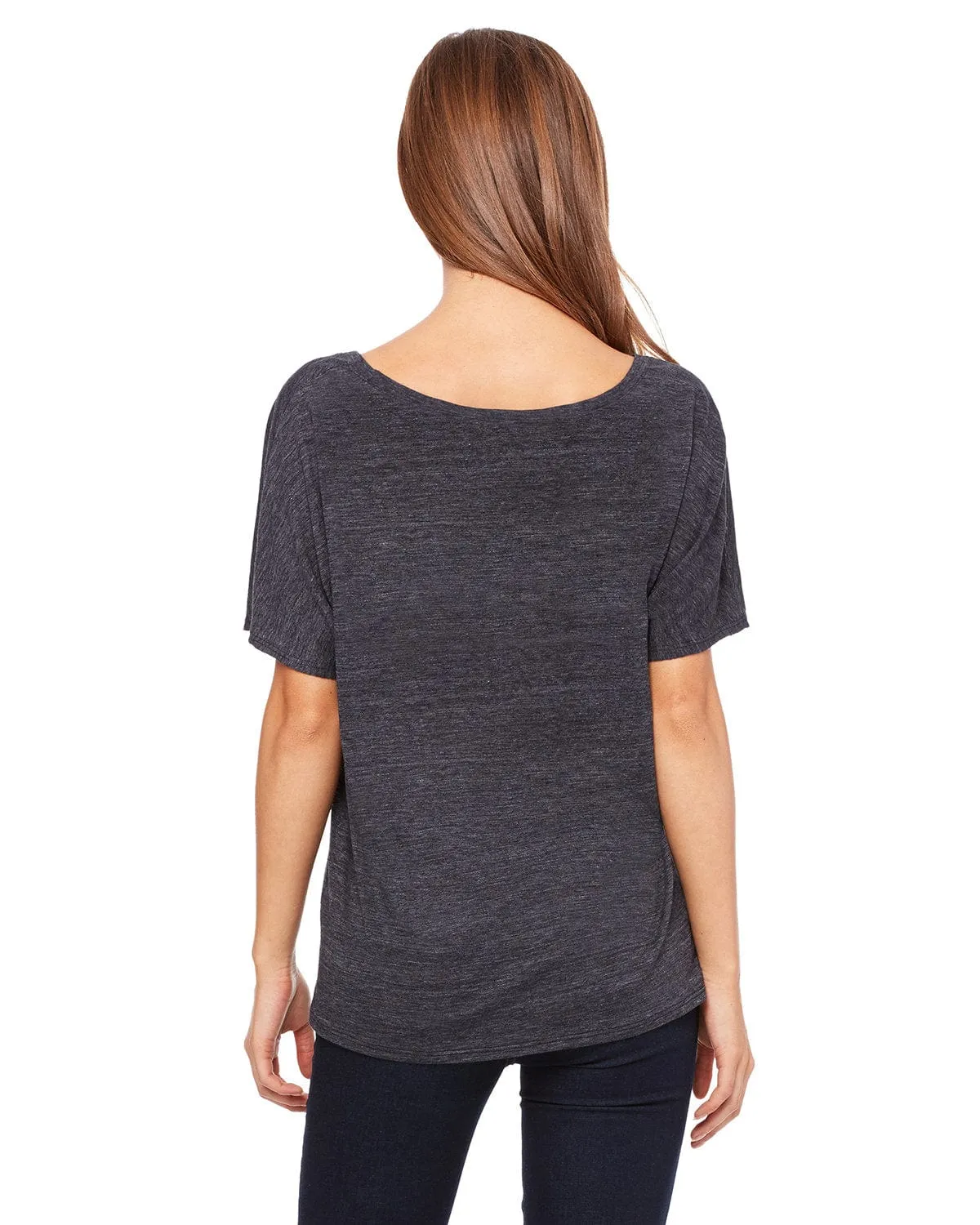 Bella Canvas Ladies Slouchy T-Shirt | Chrcl Blk Slub