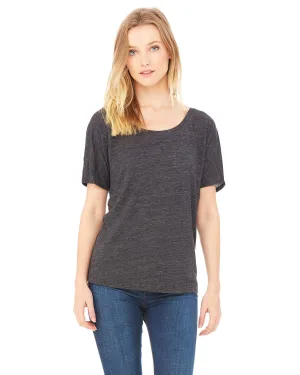 Bella Canvas Ladies Slouchy T-Shirt | Chrcl Blk Slub