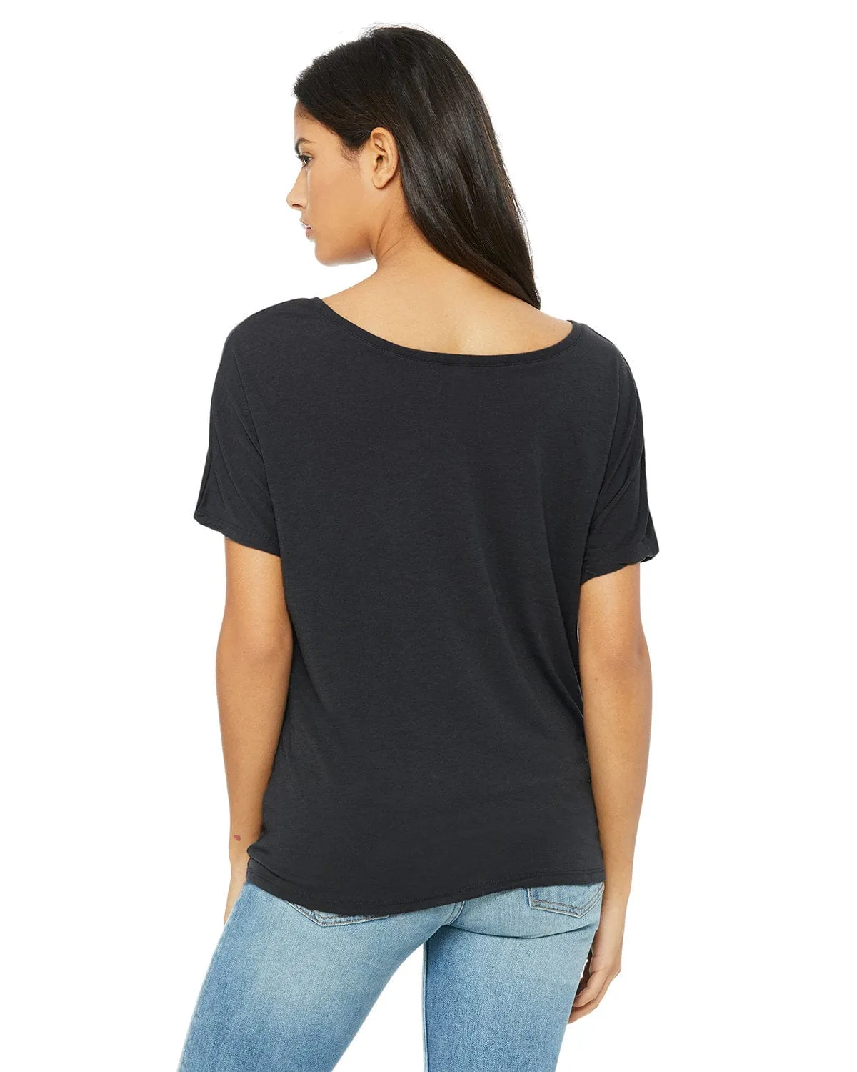 Bella Canvas Ladies Slouchy T-Shirt | Dark Grey