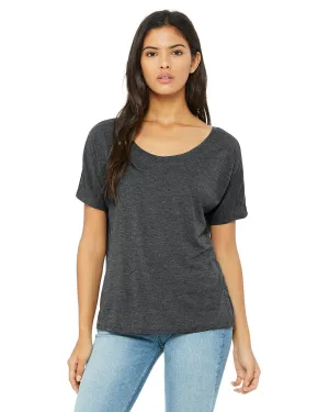 Bella Canvas Ladies Slouchy T-Shirt | Dark Gry Heather