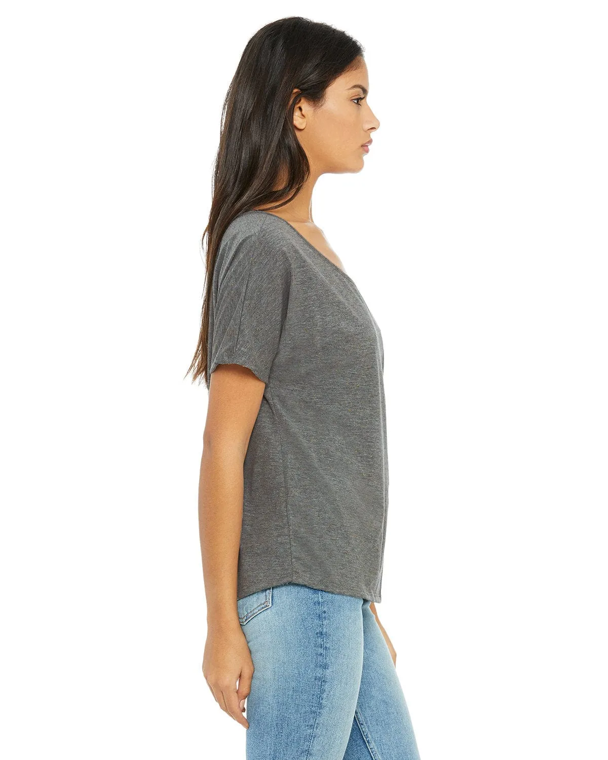Bella Canvas Ladies Slouchy T-Shirt | Dp Hthr Speckled