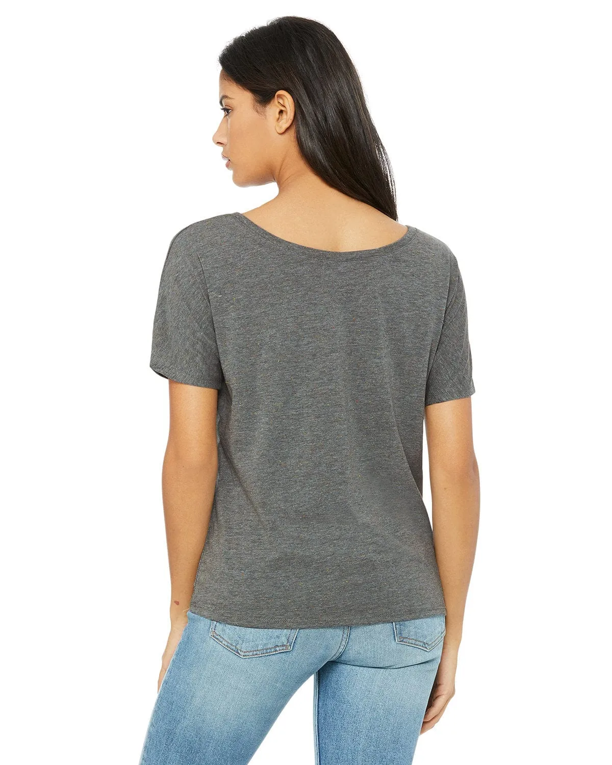 Bella Canvas Ladies Slouchy T-Shirt | Dp Hthr Speckled