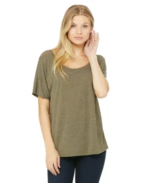 Bella Canvas Ladies Slouchy T-Shirt | Heather Olive