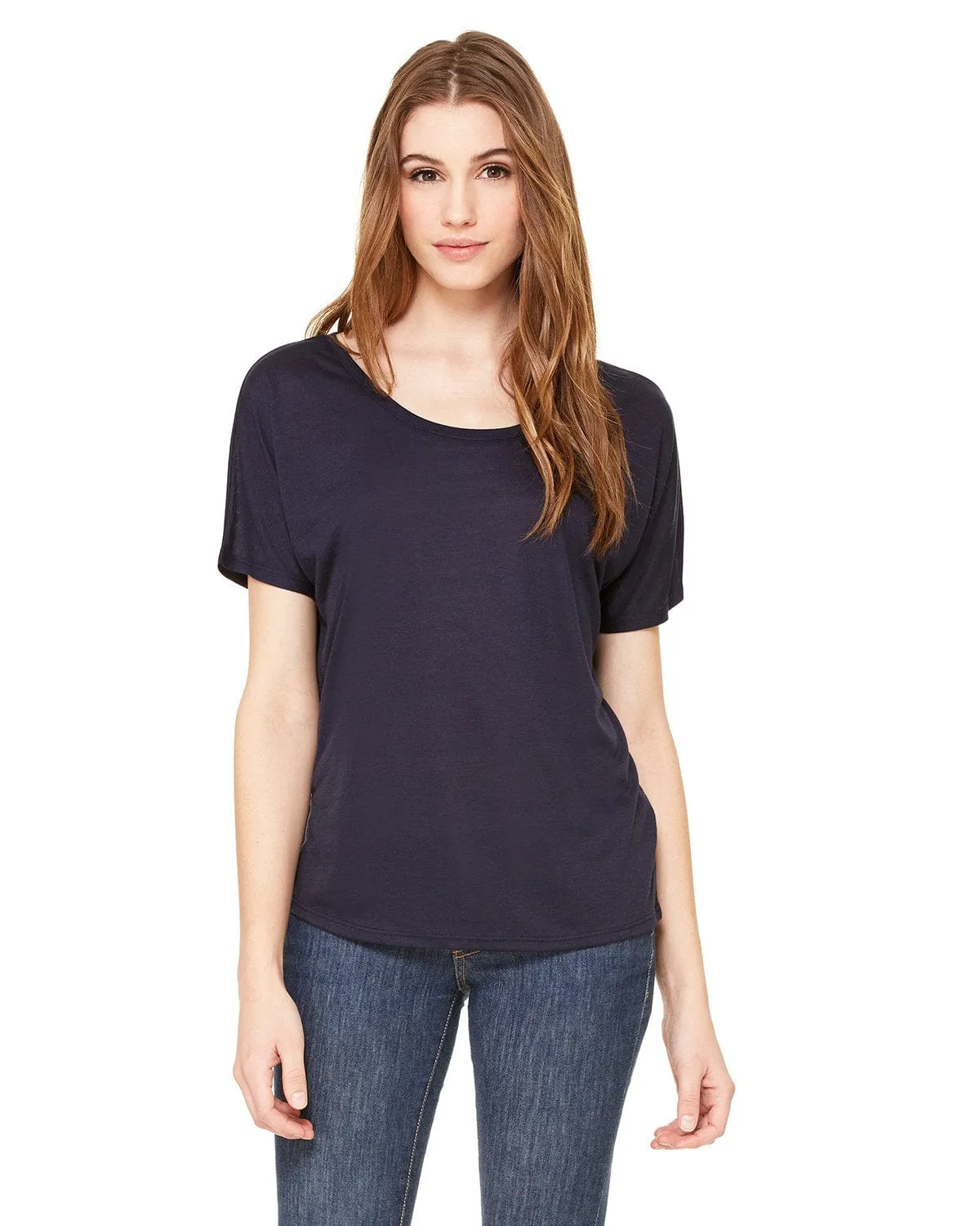 Bella Canvas Ladies Slouchy T-Shirt | Midnight