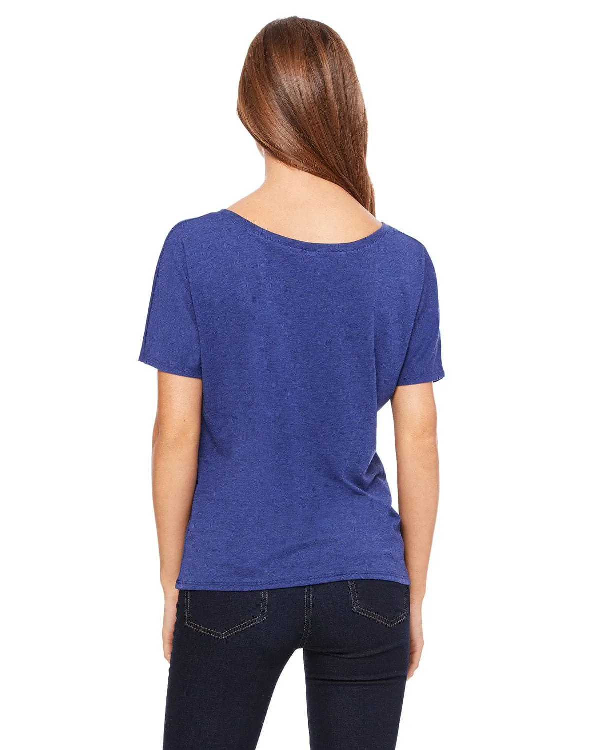 Bella Canvas Ladies Slouchy T-Shirt | Navy Triblend