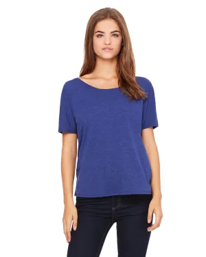 Bella Canvas Ladies Slouchy T-Shirt | Navy Triblend