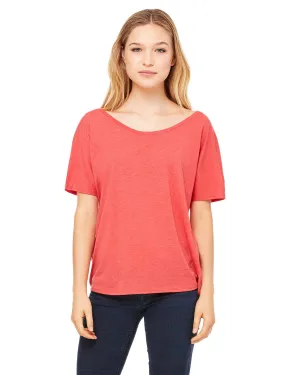 Bella Canvas Ladies Slouchy T-Shirt | Red Triblend