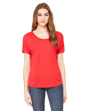 Bella Canvas Ladies Slouchy T-Shirt | Red