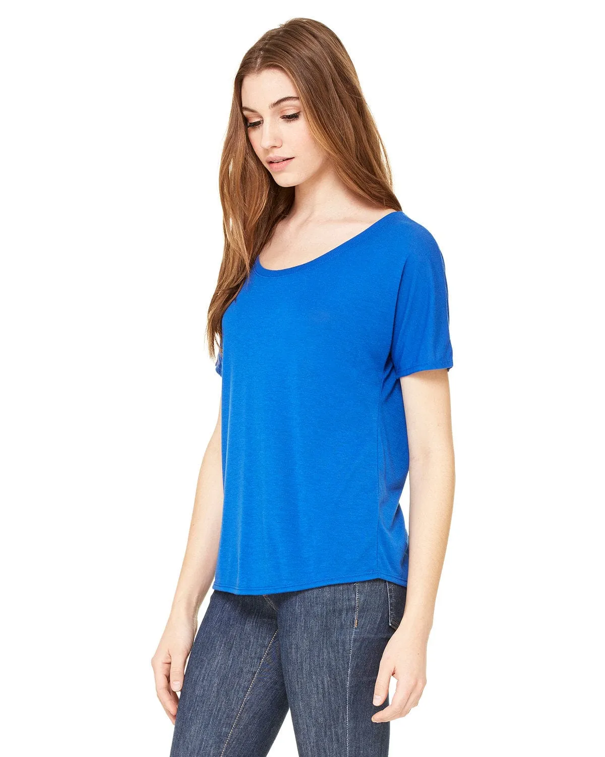 Bella Canvas Ladies Slouchy T-Shirt | True Royal