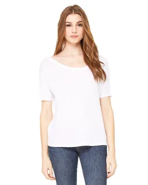 Bella Canvas Ladies Slouchy T-Shirt | White
