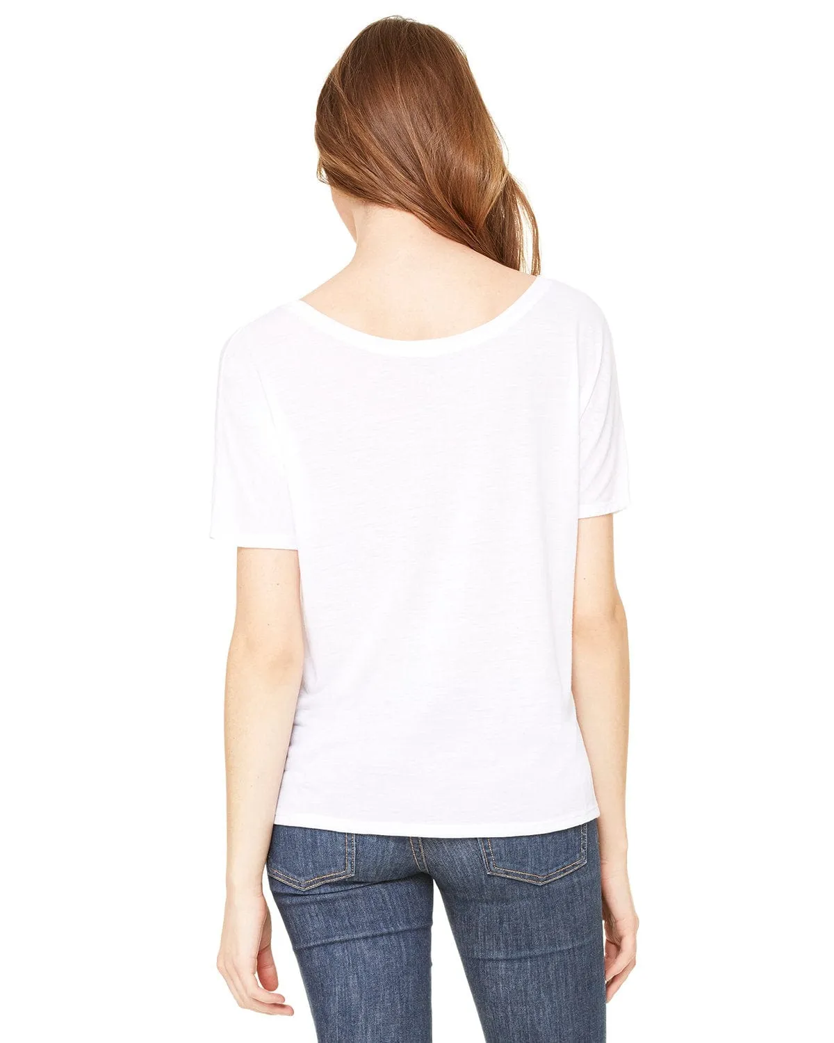 Bella Canvas Ladies Slouchy T-Shirt | White