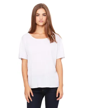 Bella Canvas Ladies Slouchy T-Shirt | Wht Fleck Trbd