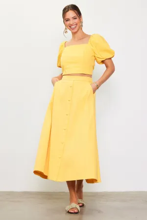 Bibi Button Down Skirt