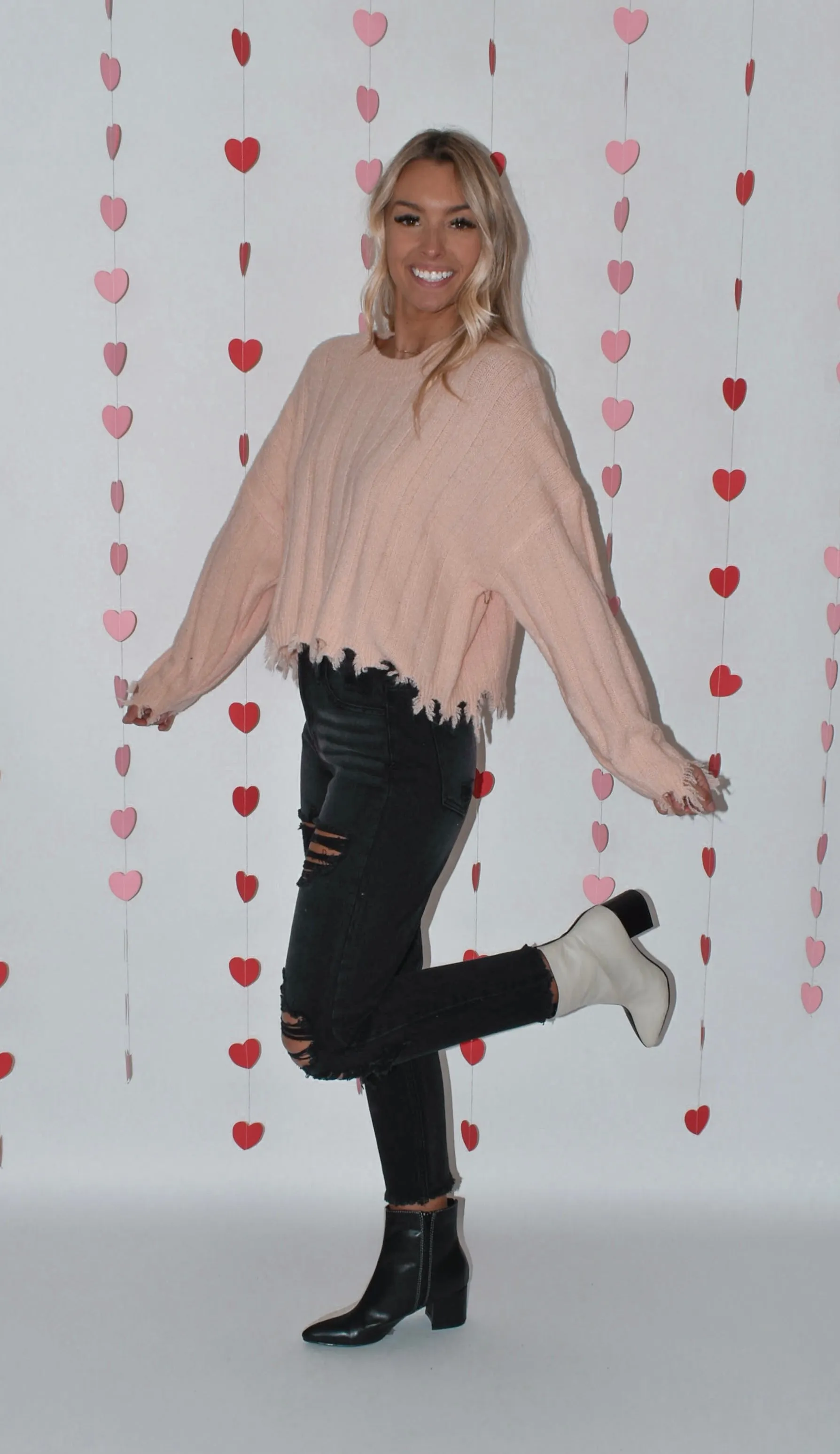 Black Distressed Mom Jeans
