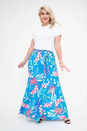 Blue Hydrangea - Wrap Skirt
