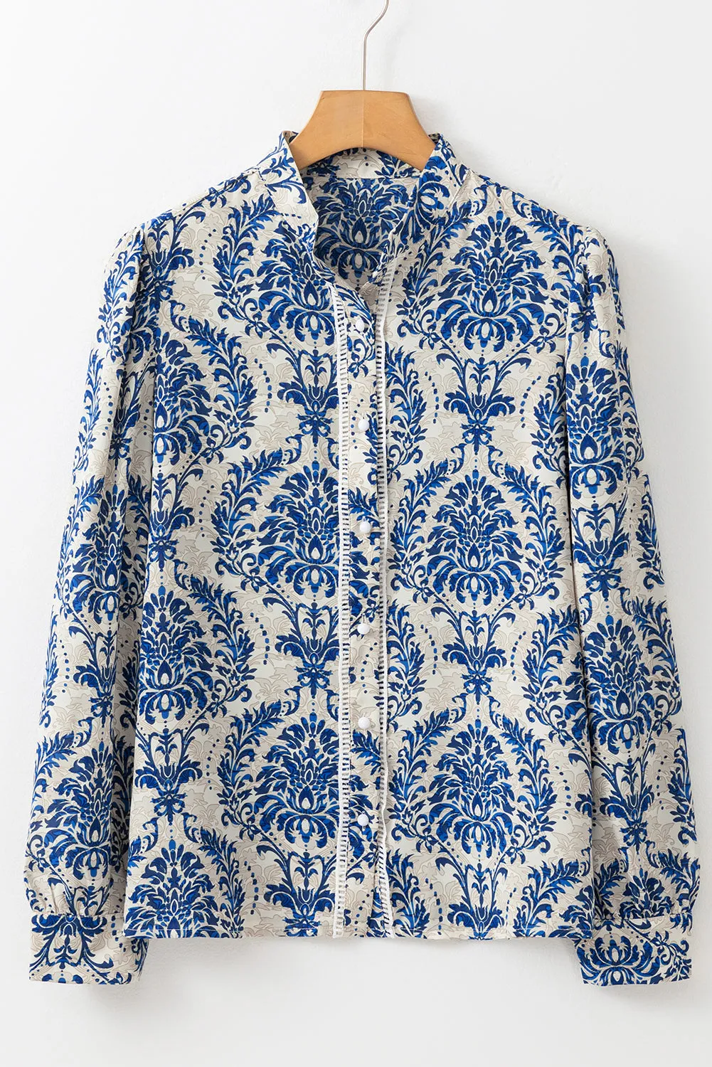 Bohemian Bishop Sleeve Lace Shirt