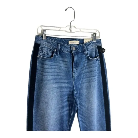 Brand New Unpublished Heather High Waist Mom Fit Blue Distress Jeans Size 28