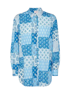 Brigitte flower-print cotton shirt