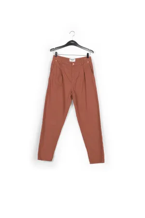 Brown denim boyfriend jeans
