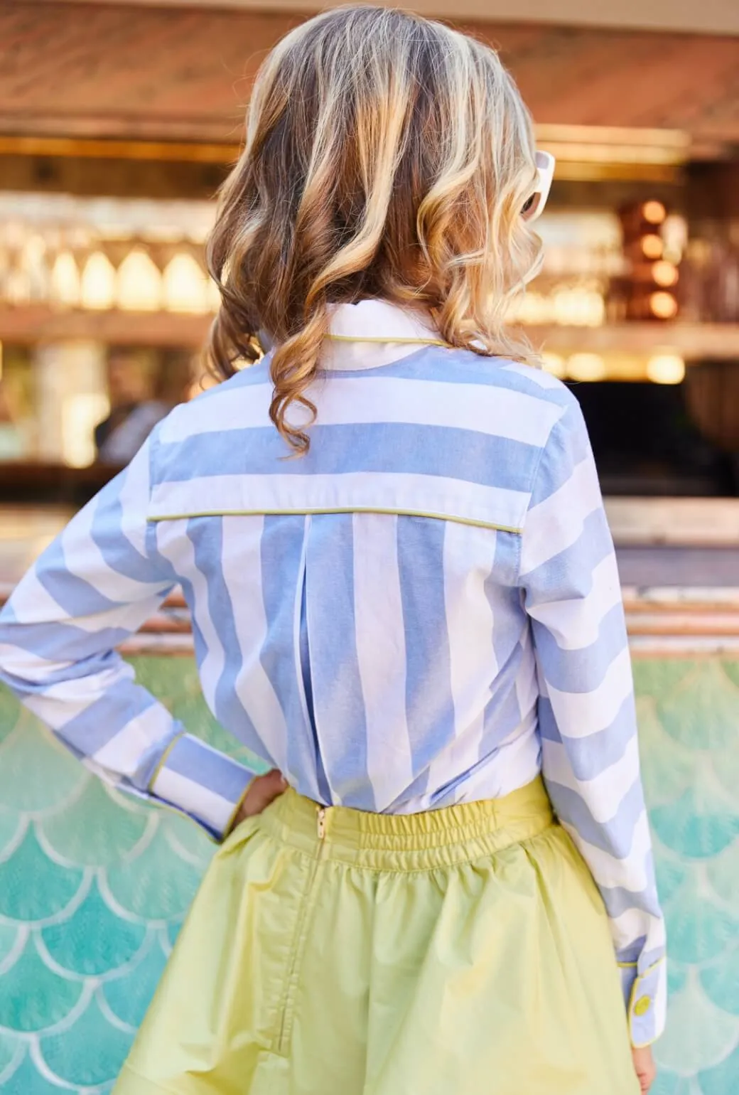 Buru x PBL Perry Blouse - Cabana Stripe