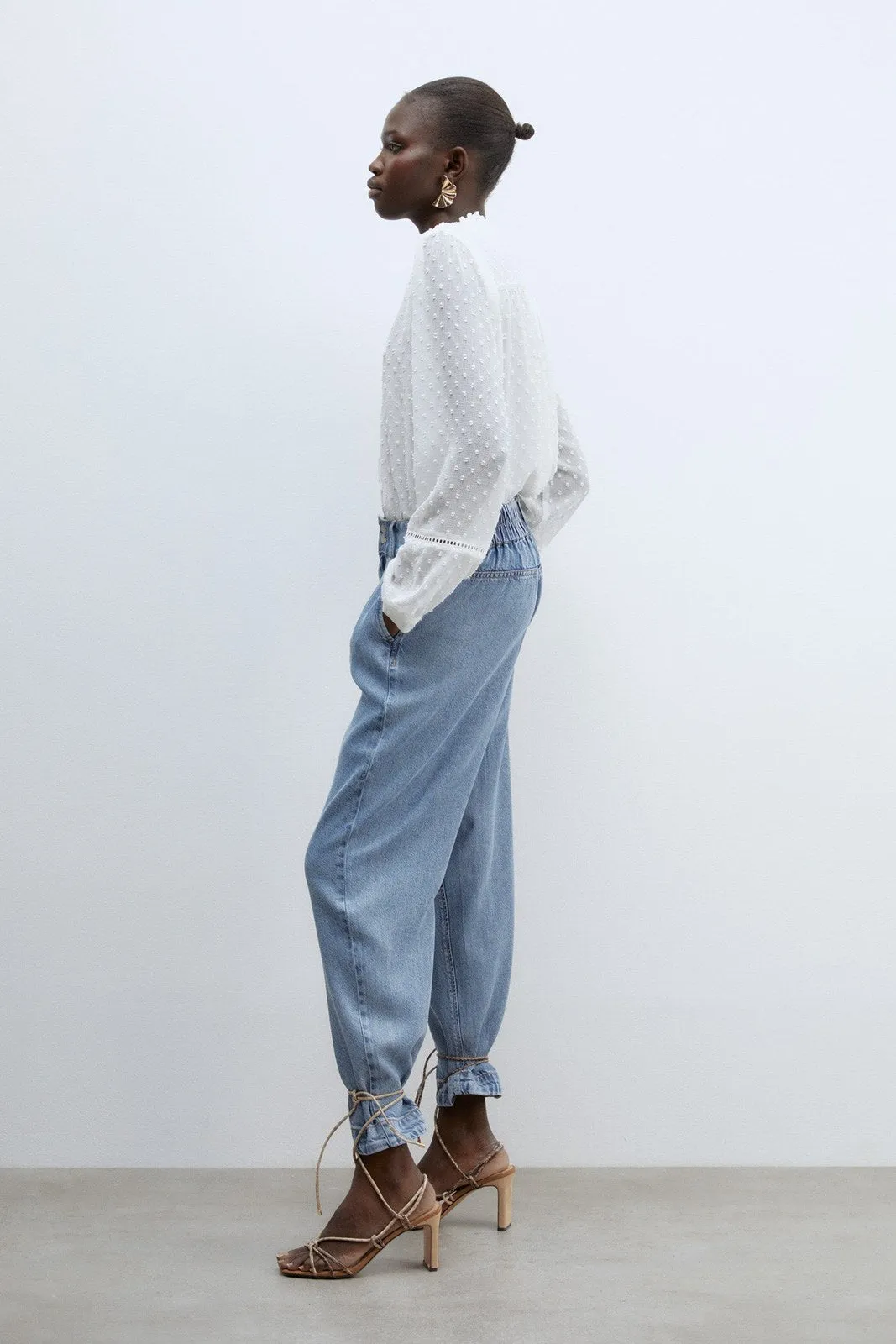 Buttons plumetis shirt - White