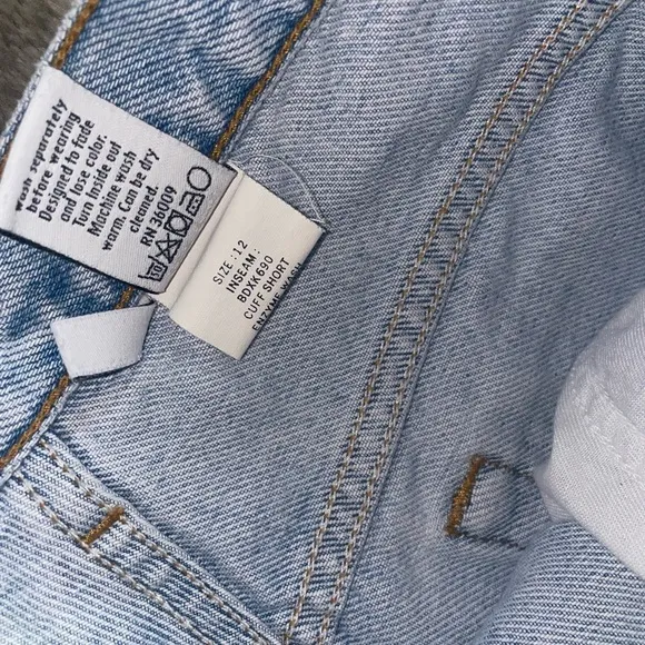 Calvin Klein Jeans High Waisted Mom Jean Shorts