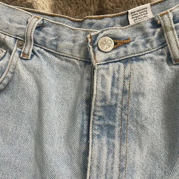 Calvin Klein Jeans High Waisted Mom Jean Shorts