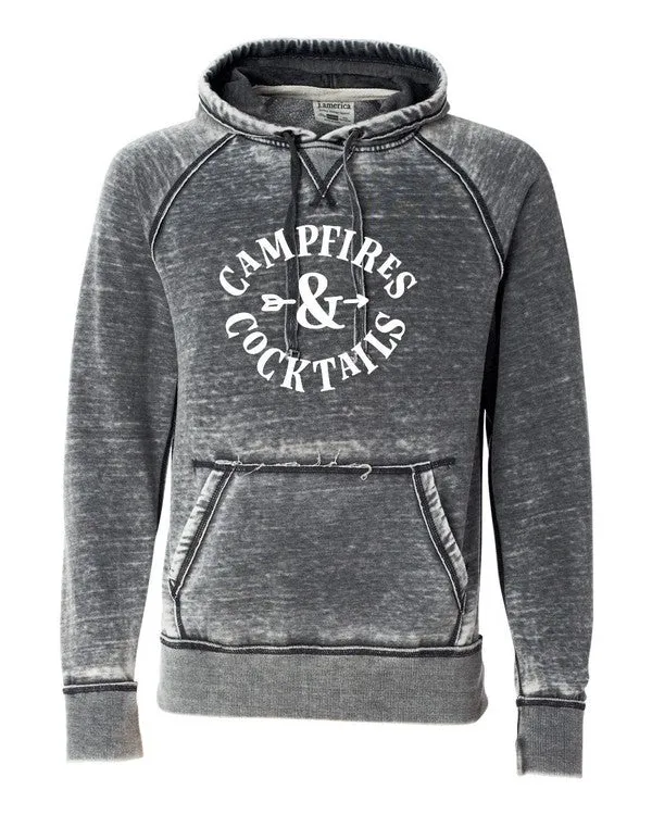 Campfires and Cocktails Vintage Hoodie