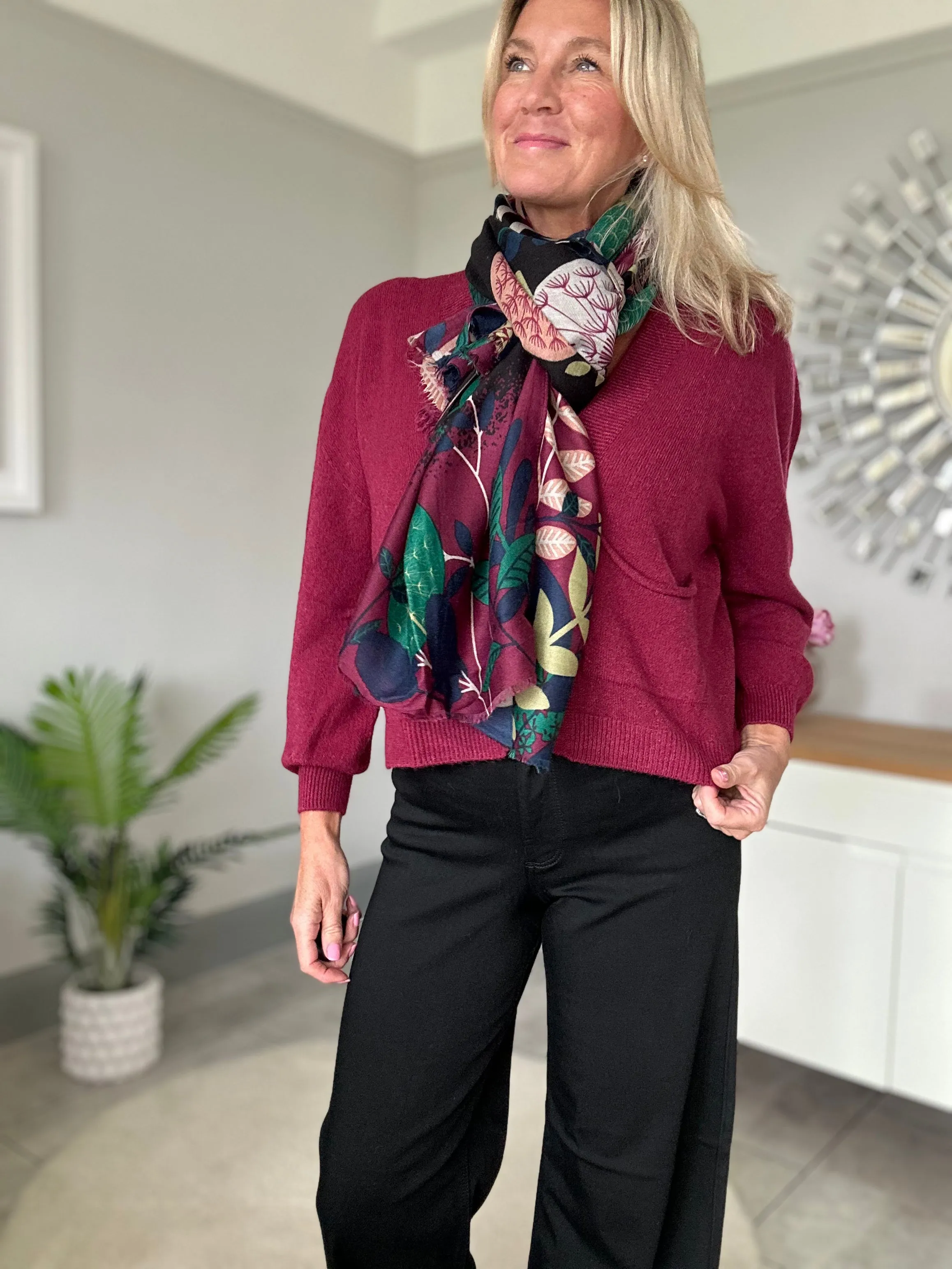 Candy Pink 2 Button Cardigan