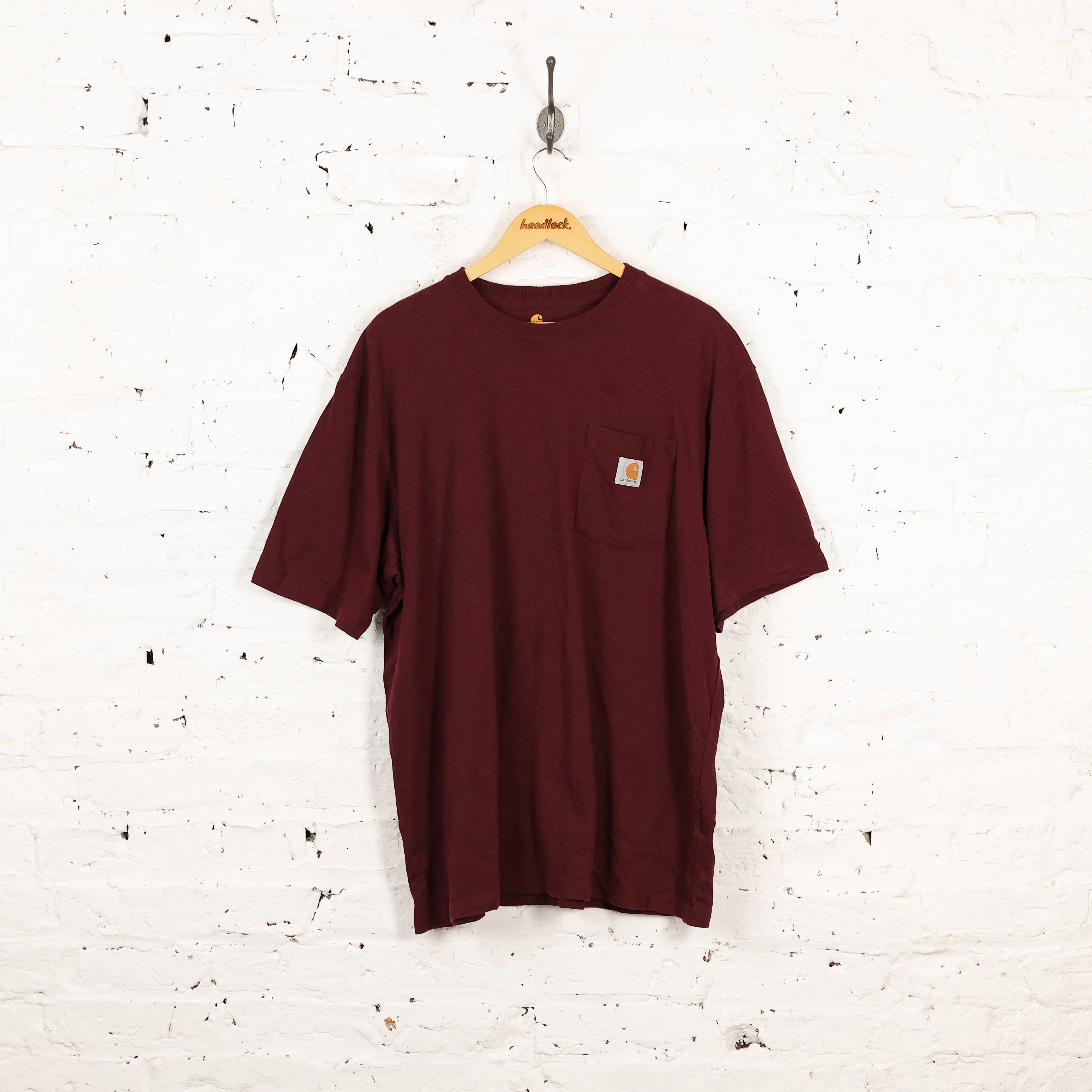 Carhartt Original Fit Pocket T Shirt - Maroon - XL