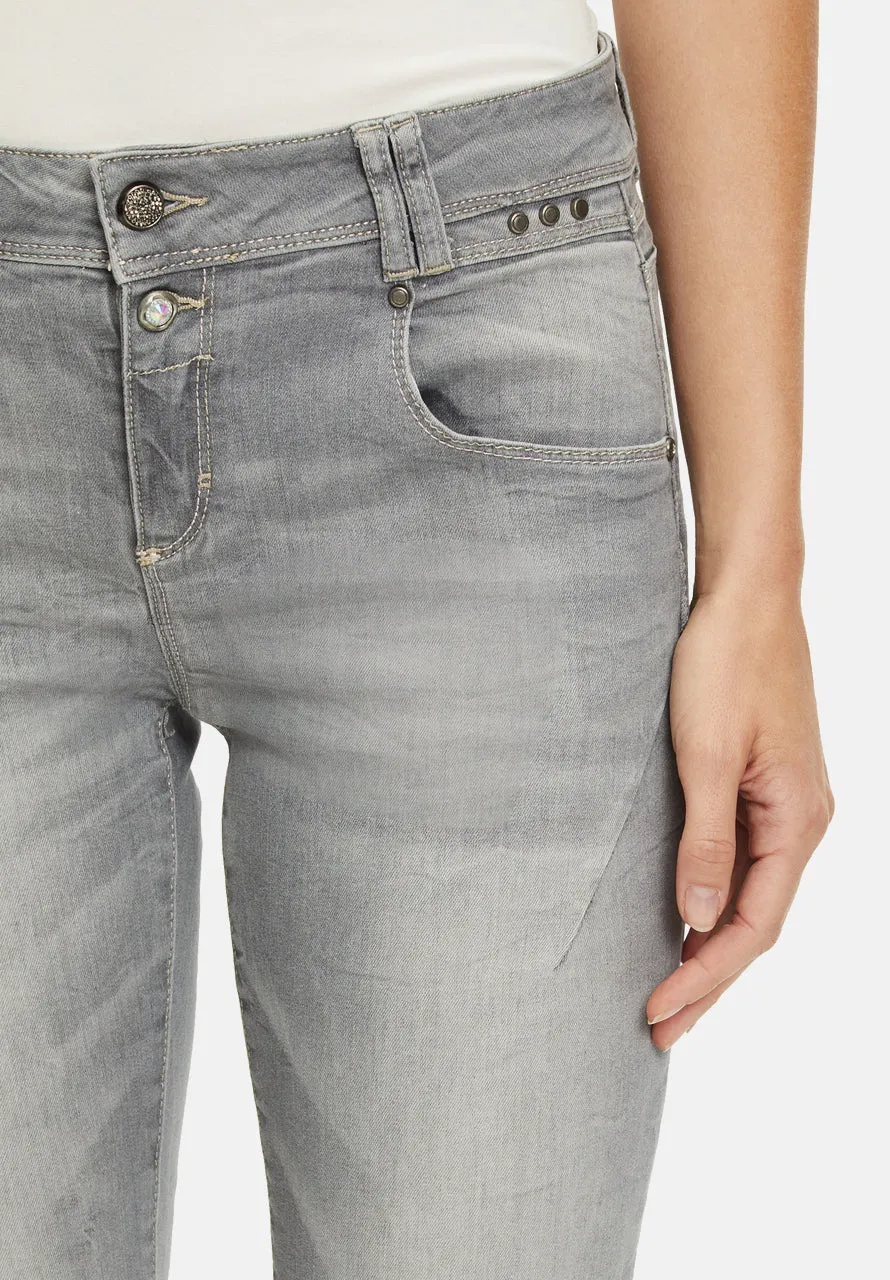 Cartoon | Boyfriend Jeans | Light Grey Denim