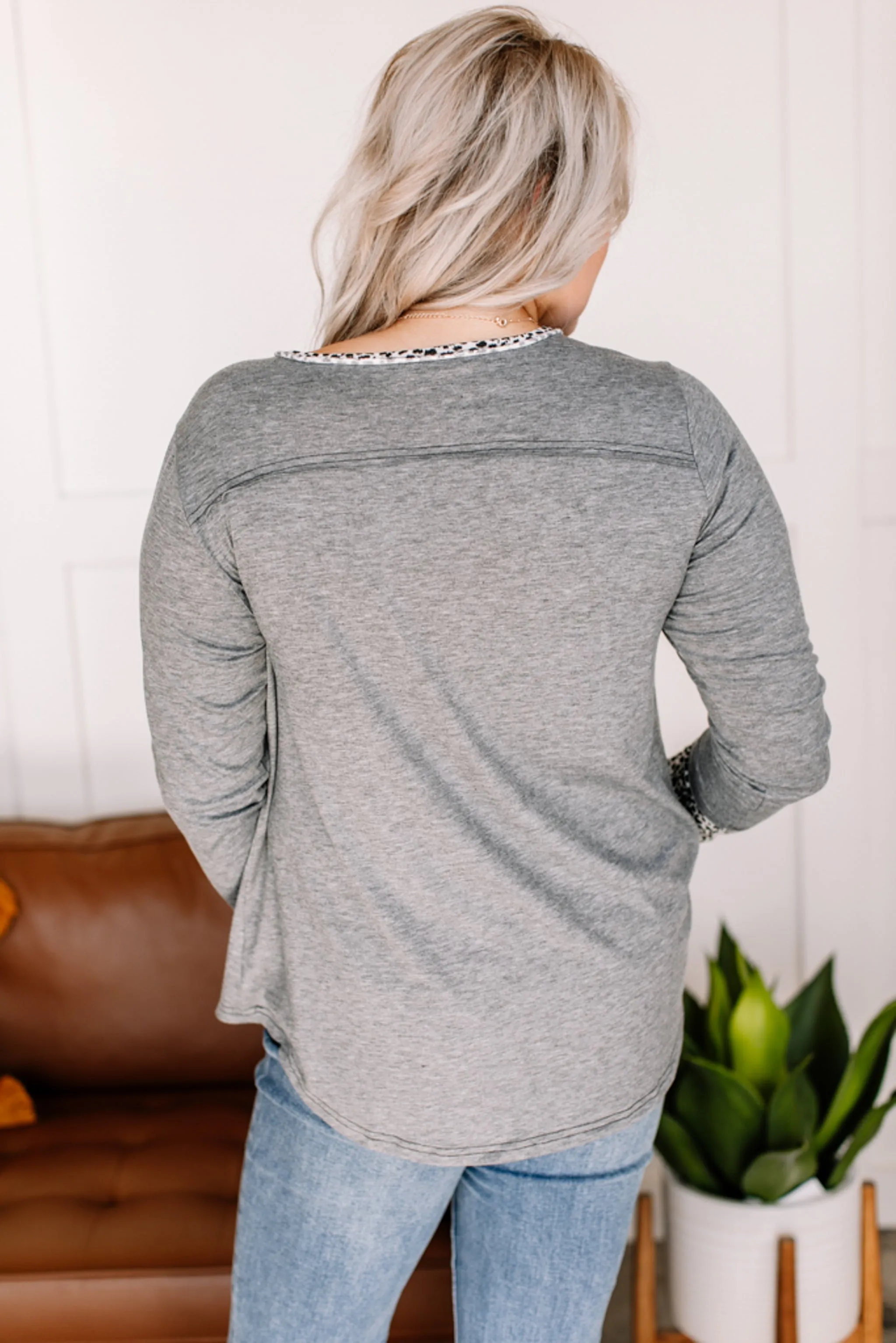 Changed Your Tune Leopard Accent Top