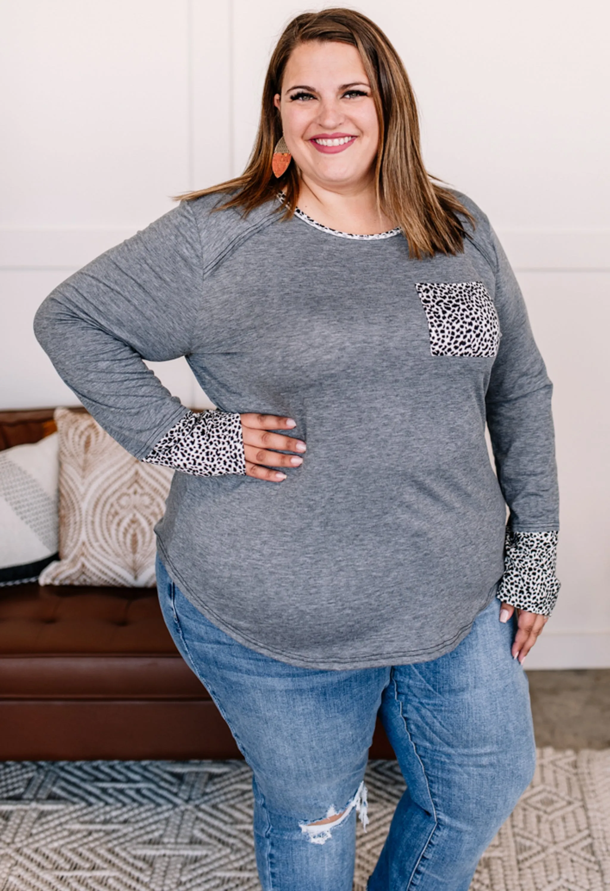 Changed Your Tune Leopard Accent Top
