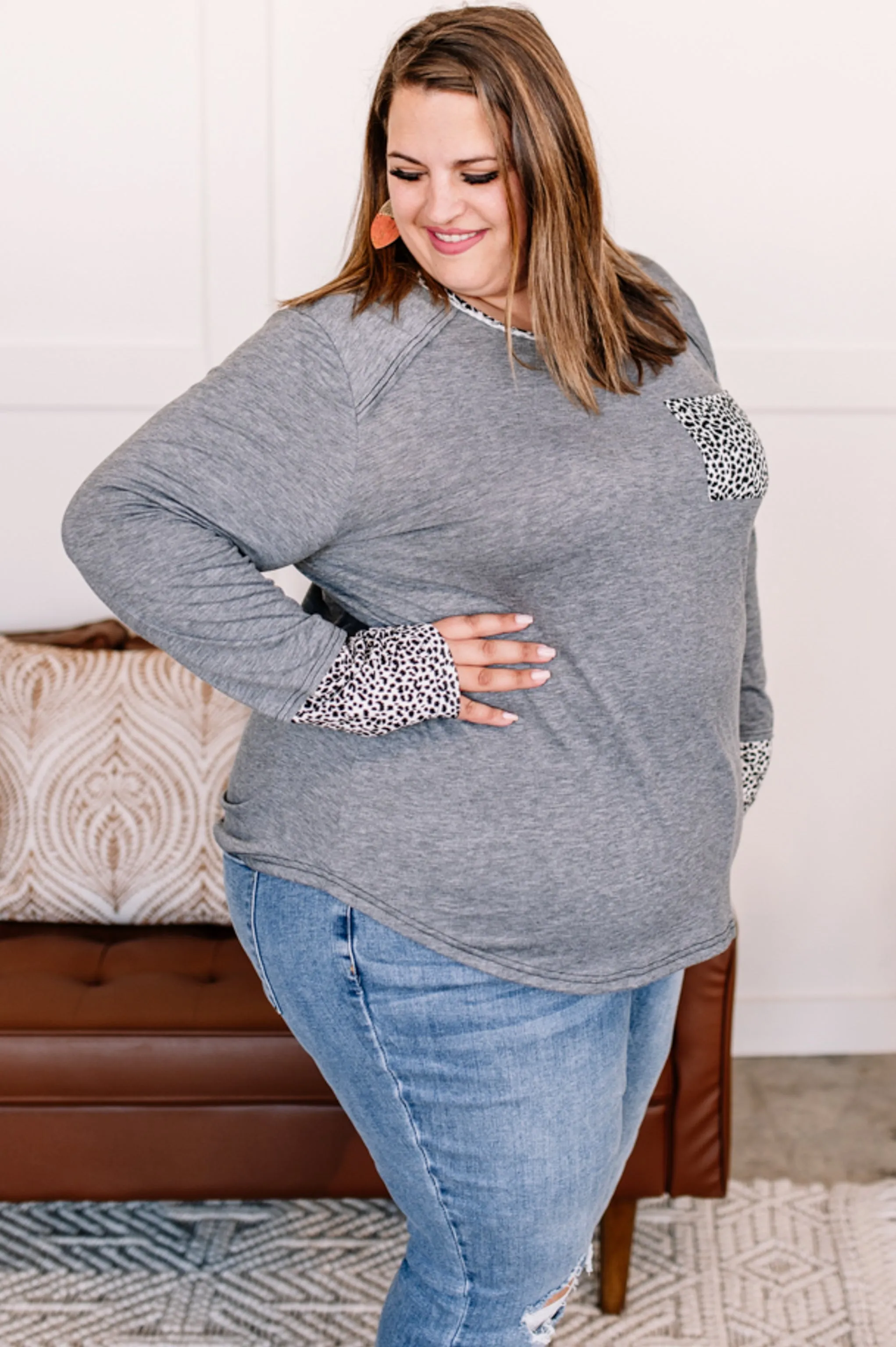 Changed Your Tune Leopard Accent Top