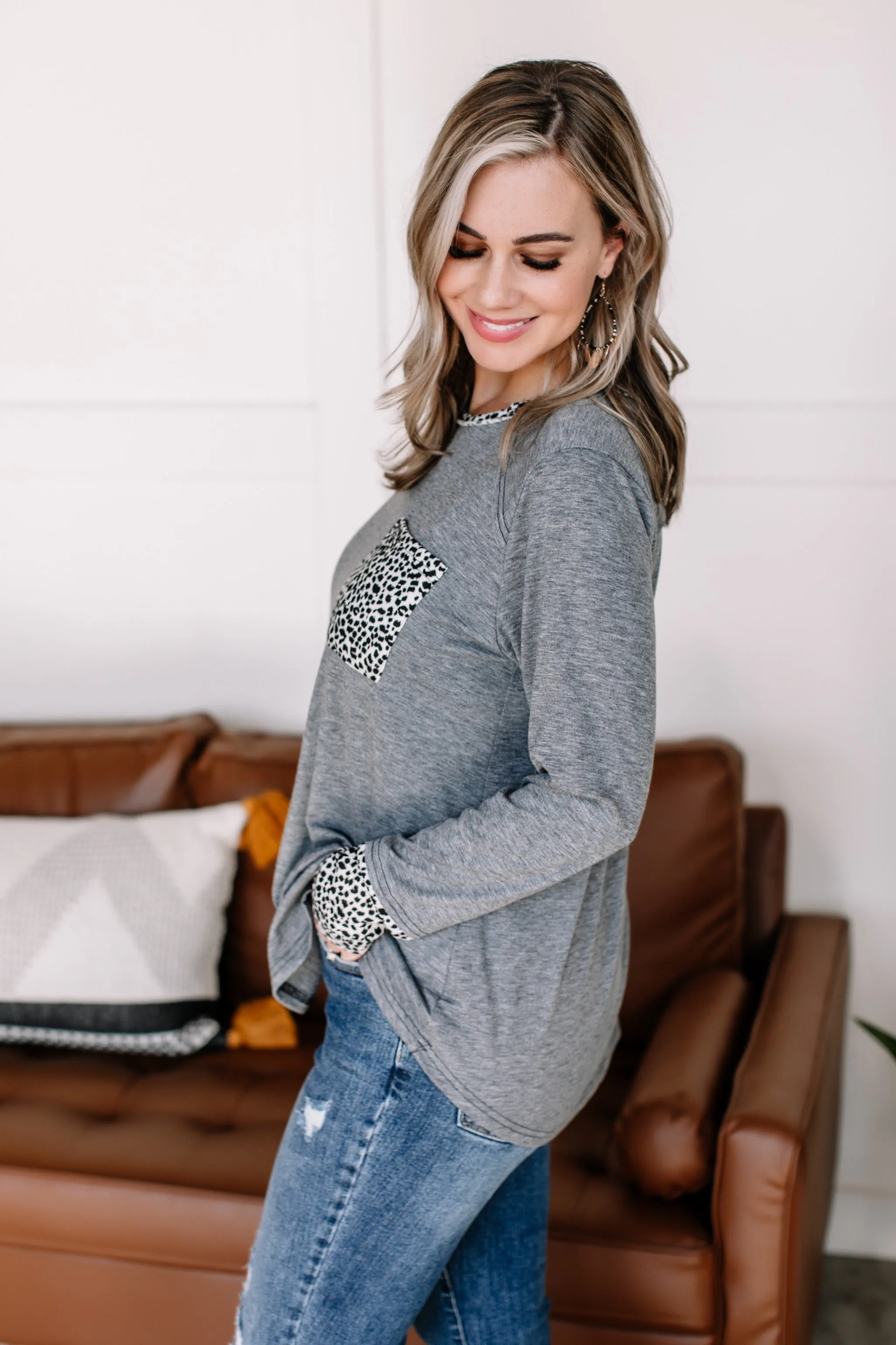Changed Your Tune Leopard Accent Top