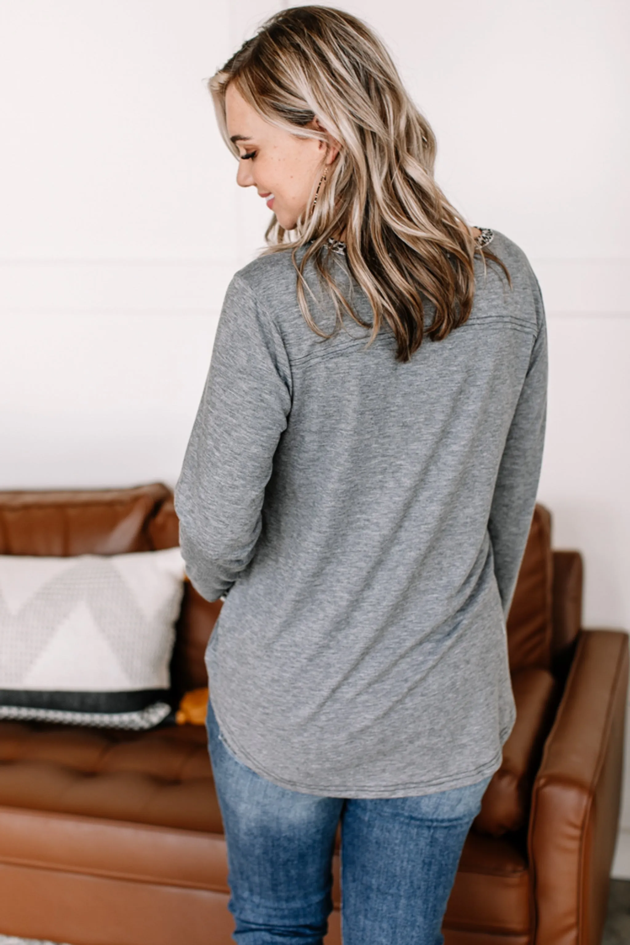 Changed Your Tune Leopard Accent Top