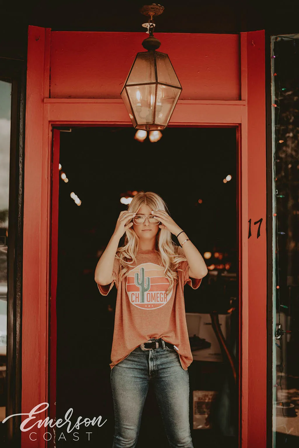 Chi Omega Cactus PR Tshirt