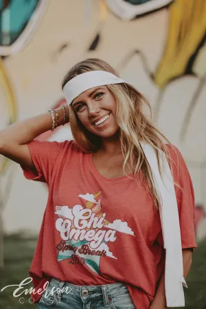 Chi Omega Spring Break Vacation Tshirt