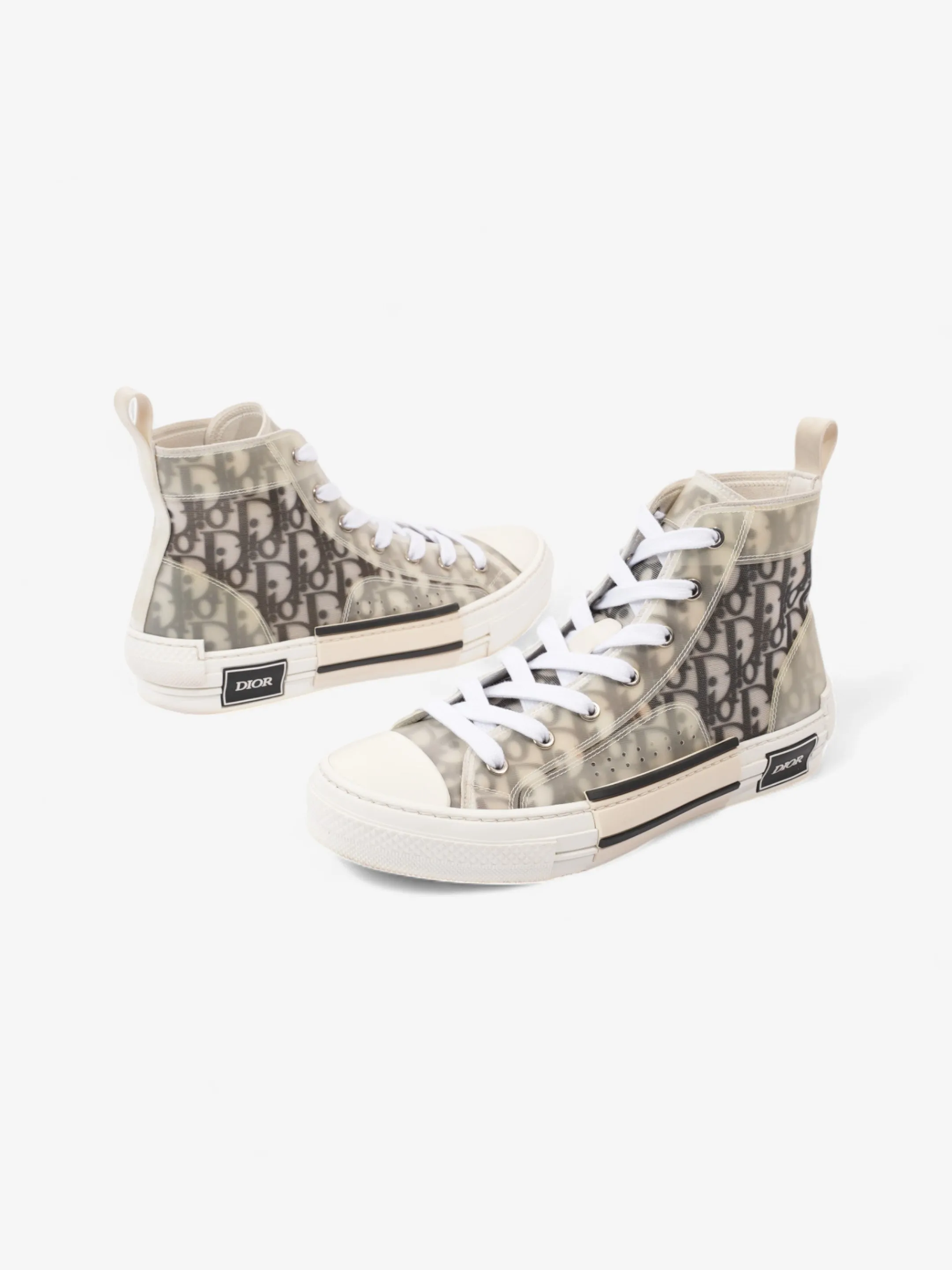 Christian Dior B23 High-tops Grey Oblique  / White Mesh EU 40 UK 7