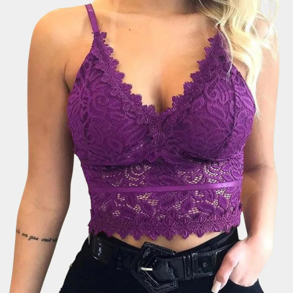 Christina - Lace Crop Top for Ladies - Elegant & Lightweight