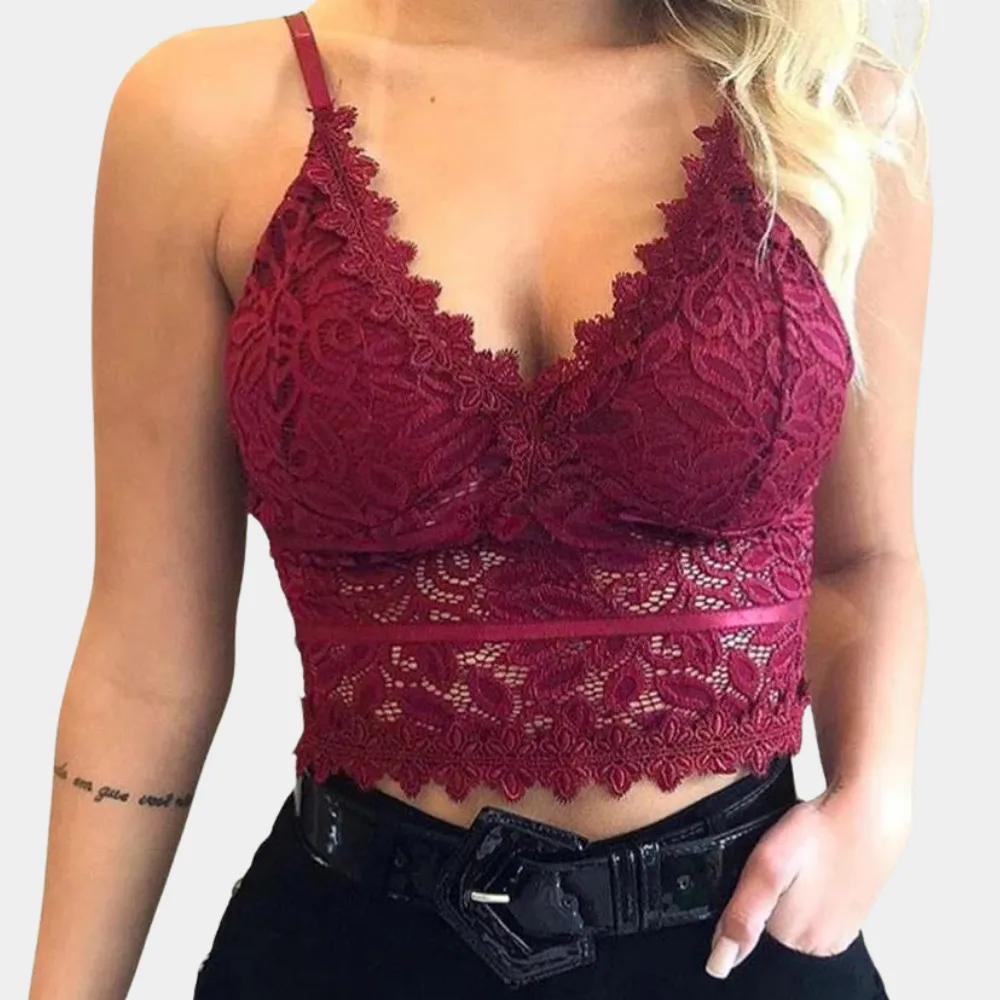 Christina - Lace Crop Top for Ladies - Elegant & Lightweight