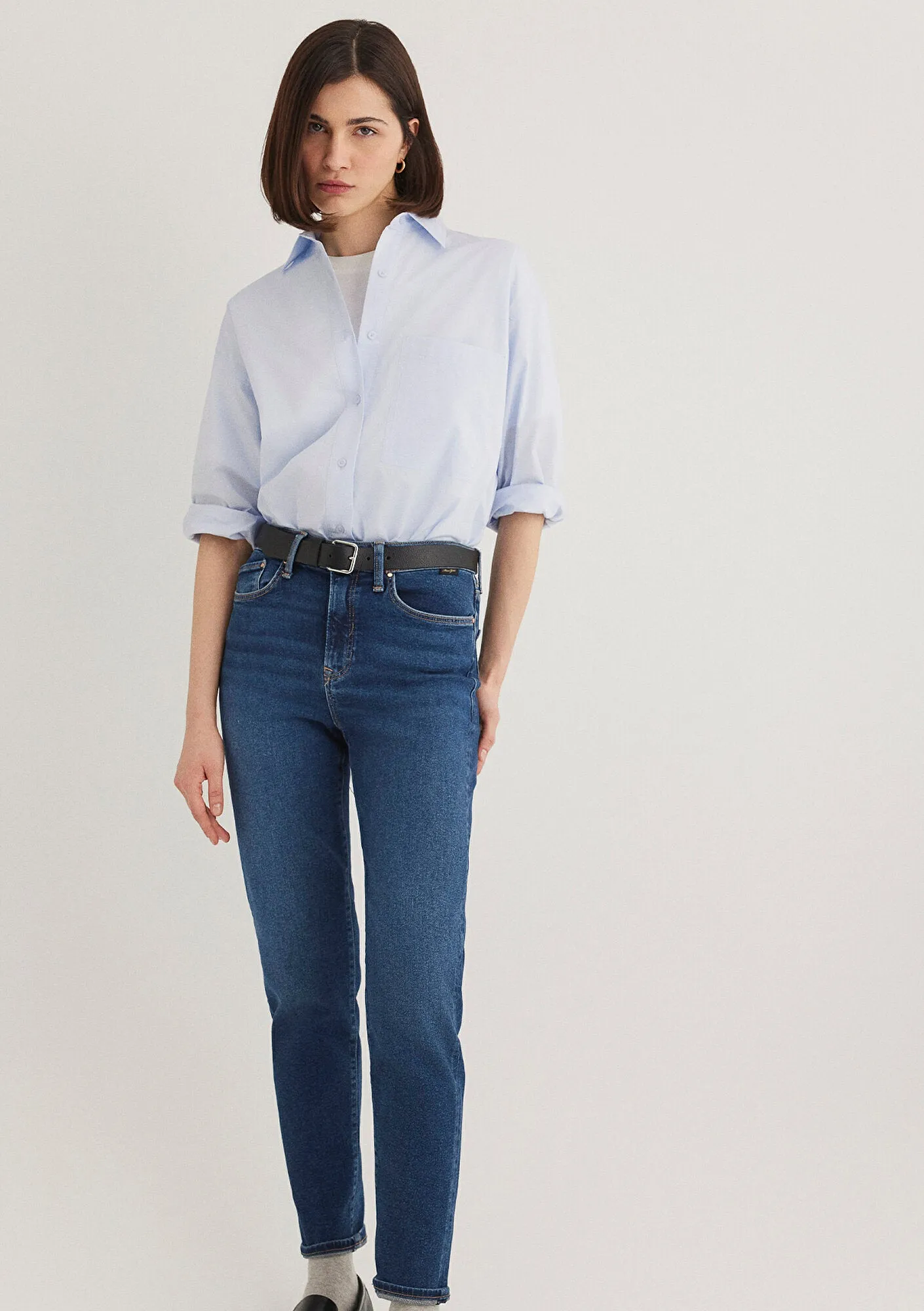 Cindy Dark Gold Shape Jean Pants